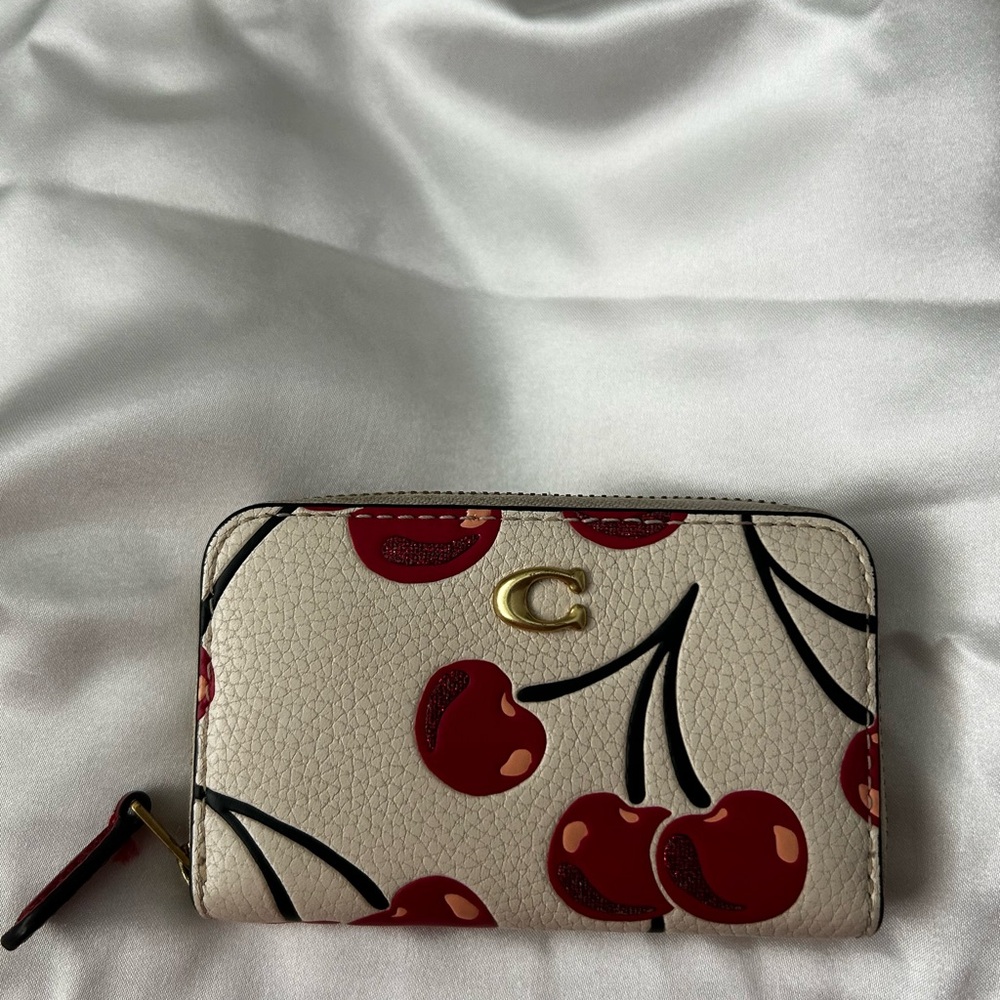 coach Cherry Print Wallet